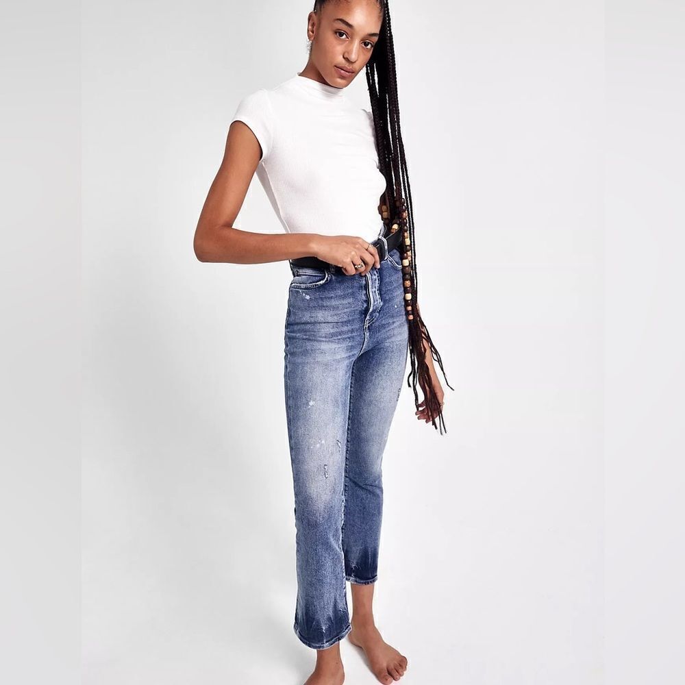 Free People Phoenix Crop Flare High Rise Jeans